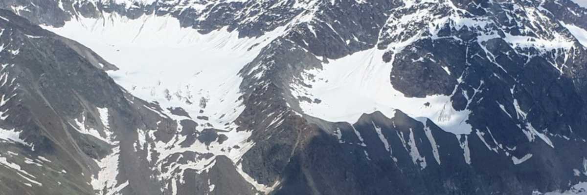 Flugwegposition um 13:58:04: Aufgenommen in der Nähe von Gemeinde Kaunertal, Österreich in 2889 Meter